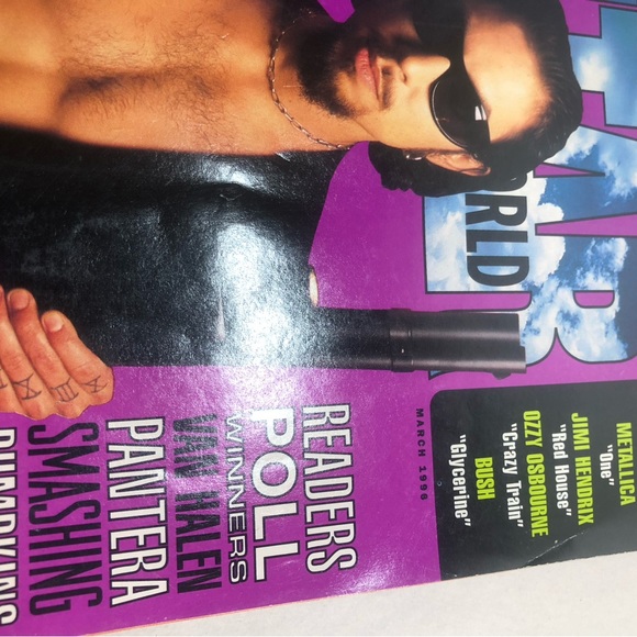 Guitar World Magazine Back Issue March 1996 : Korn, Ozzy, Metallica ,Jimi Hendri - Picture 10 of 14